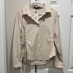 Daz Beige Button Down Shirt for Women